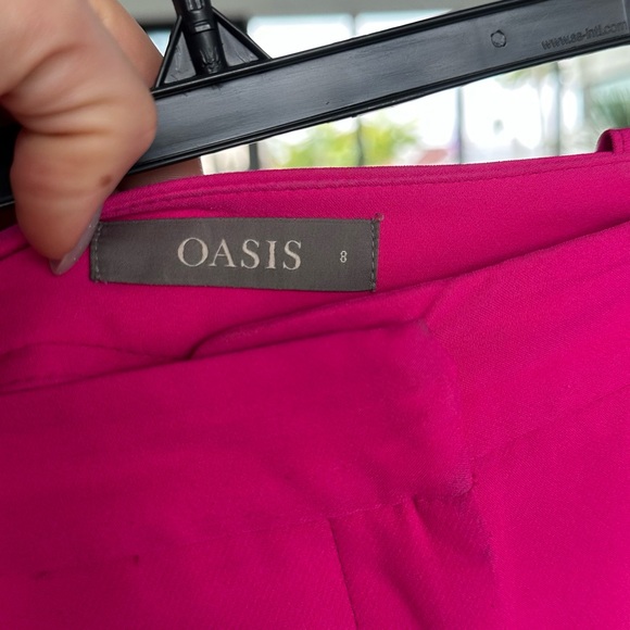 Oasis Fuchsia Blazer and Pants Set - Picture 2 of 13